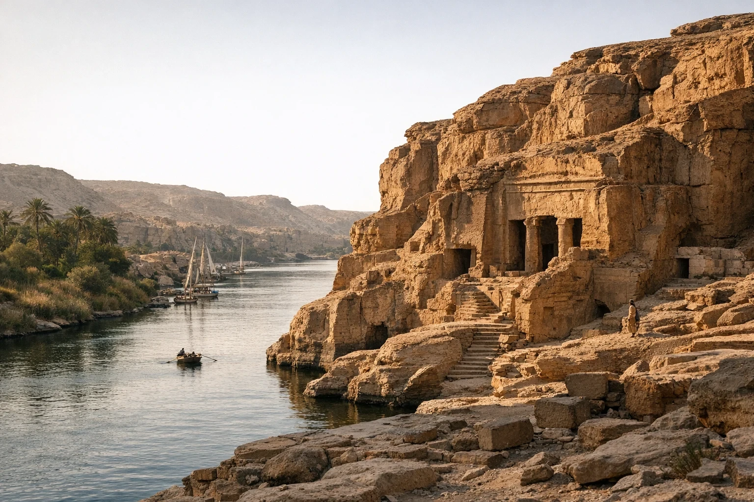 Gebel El Silsila: Guida Completa alle Cave, Templi e Tesori sul Nilo Gebel El Silsila: Guida Completa alle Cave, Templi e Tesori sul Nilo